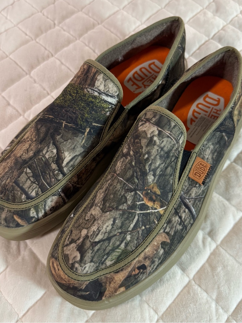 HEYDUDE Sunapee Mossy Oak Country DNA Camo Slip On Men's Size 11 NWOB